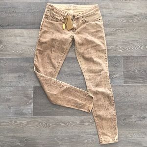 Robin’s Jeans Nude Snakeskin Jeans RARE